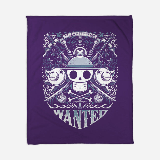 Wanted Pirates-None-Fleece-Blanket-StudioM6
