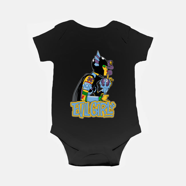 Evil Girl-Baby-Basic-Onesie-boltfromtheblue