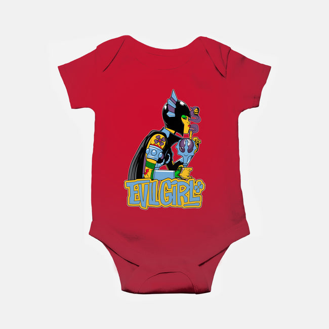 Evil Girl-Baby-Basic-Onesie-boltfromtheblue