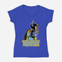 Evil Girl-Womens-V-Neck-Tee-boltfromtheblue