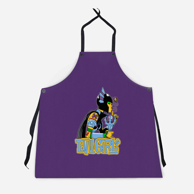 Evil Girl-Unisex-Kitchen-Apron-boltfromtheblue