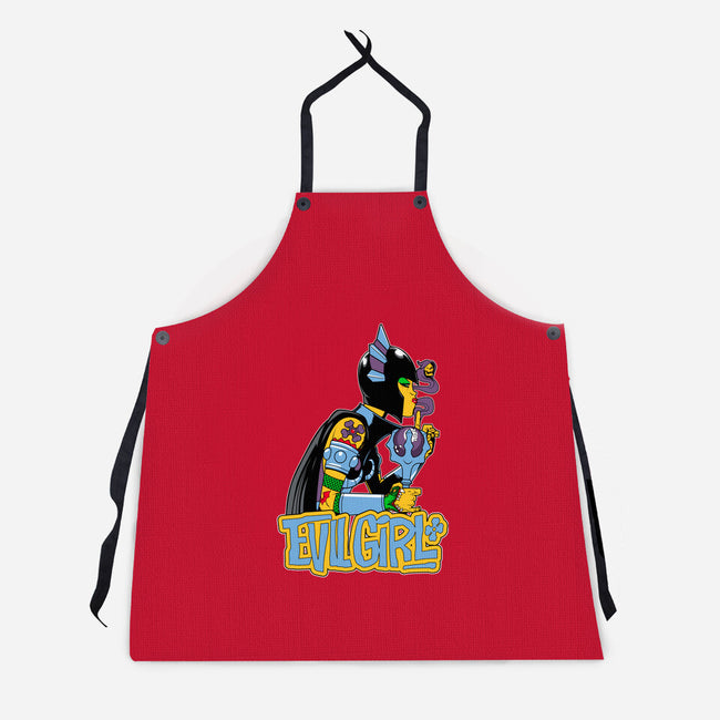 Evil Girl-Unisex-Kitchen-Apron-boltfromtheblue