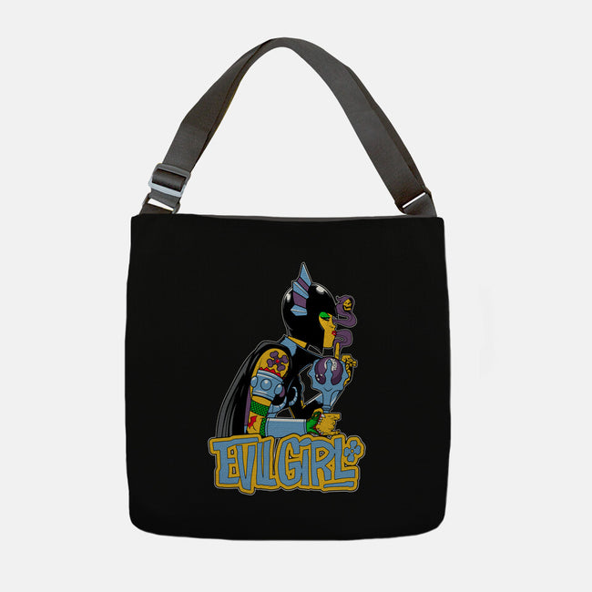 Evil Girl-None-Adjustable Tote-Bag-boltfromtheblue