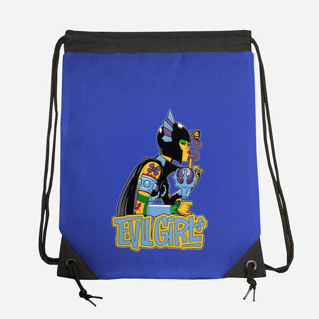 Evil Girl-None-Drawstring-Bag-boltfromtheblue
