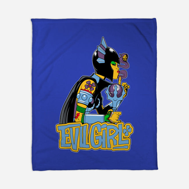 Evil Girl-None-Fleece-Blanket-boltfromtheblue