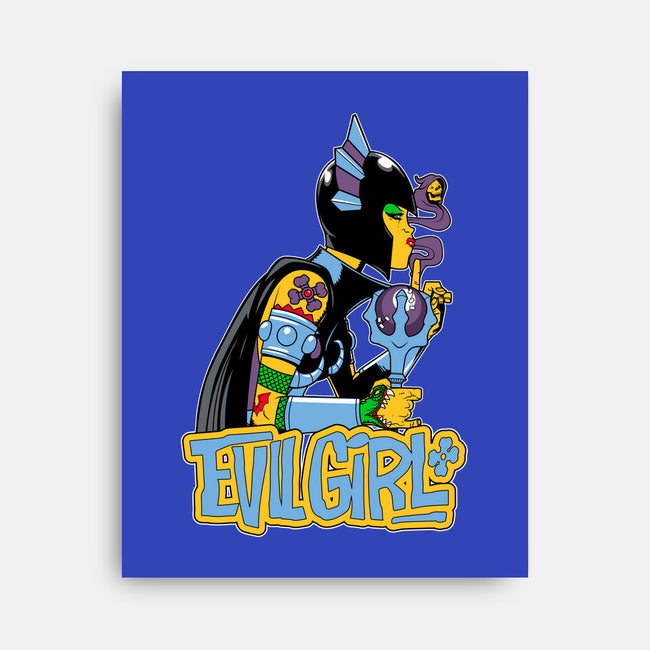 Evil Girl-None-Stretched-Canvas-boltfromtheblue