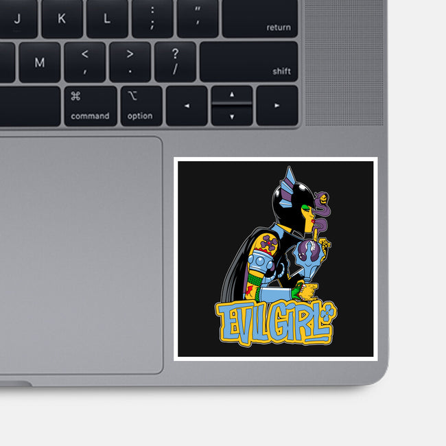 Evil Girl-None-Glossy-Sticker-boltfromtheblue