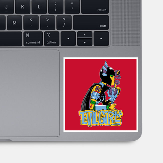Evil Girl-None-Glossy-Sticker-boltfromtheblue
