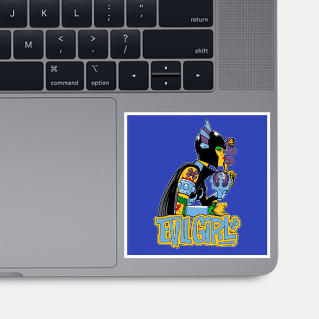 Evil Girl-None-Glossy-Sticker-boltfromtheblue