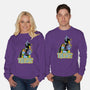 Evil Girl-Unisex-Crew Neck-Sweatshirt-boltfromtheblue