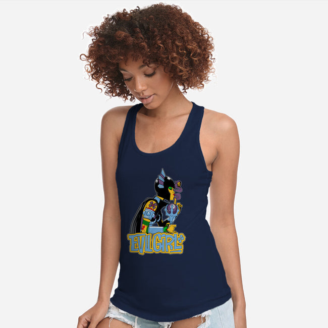 Evil Girl-Womens-Racerback-Tank-boltfromtheblue
