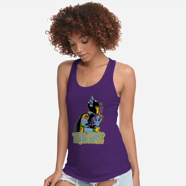 Evil Girl-Womens-Racerback-Tank-boltfromtheblue