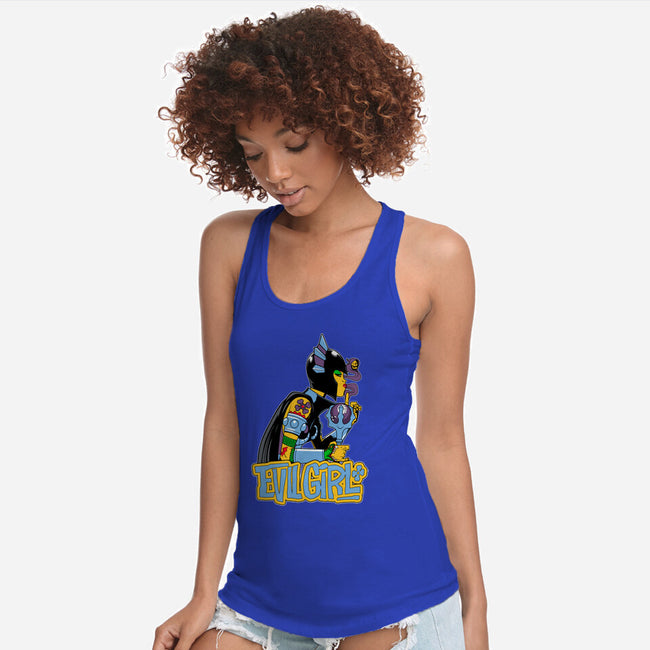 Evil Girl-Womens-Racerback-Tank-boltfromtheblue