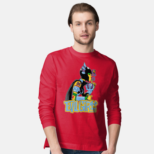 Evil Girl-Mens-Long Sleeved-Tee-boltfromtheblue