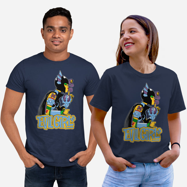 Evil Girl-Unisex-Basic-Tee-boltfromtheblue