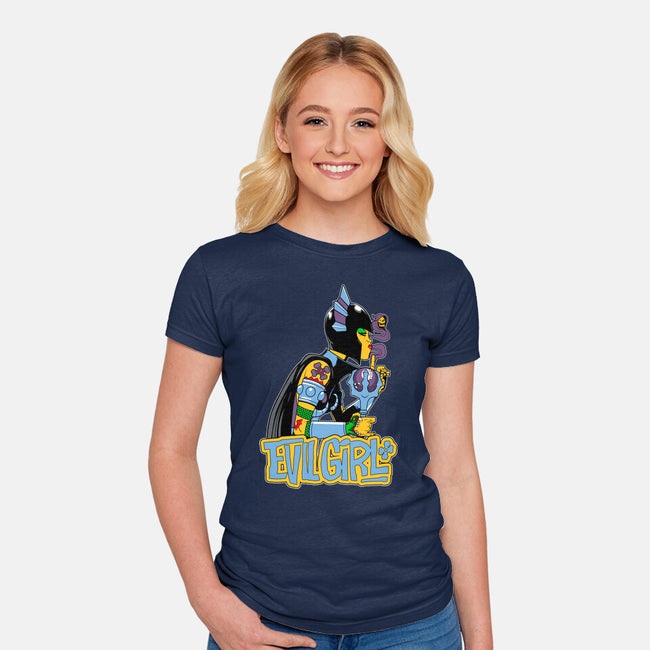 Evil Girl-Womens-Fitted-Tee-boltfromtheblue