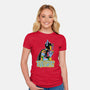Evil Girl-Womens-Fitted-Tee-boltfromtheblue