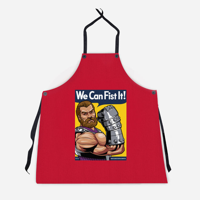 We Can Fist It-Unisex-Kitchen-Apron-boltfromtheblue