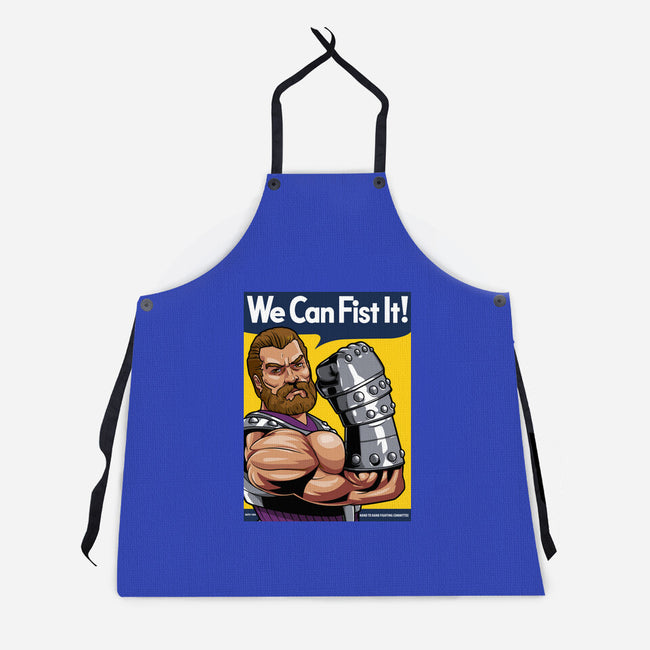We Can Fist It-Unisex-Kitchen-Apron-boltfromtheblue