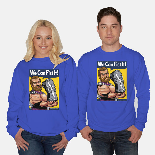 We Can Fist It-Unisex-Crew Neck-Sweatshirt-boltfromtheblue