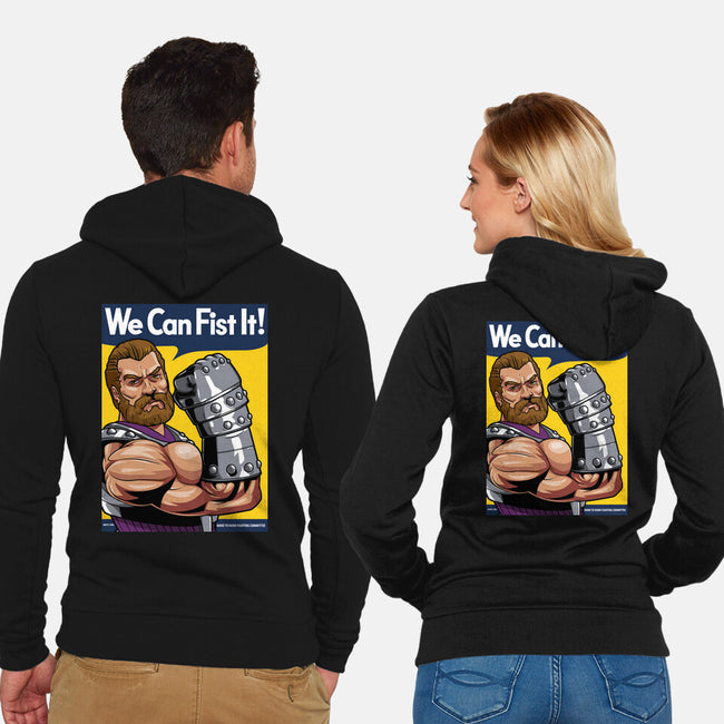 We Can Fist It-Unisex-Zip-Up-Sweatshirt-boltfromtheblue