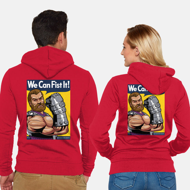 We Can Fist It-Unisex-Zip-Up-Sweatshirt-boltfromtheblue