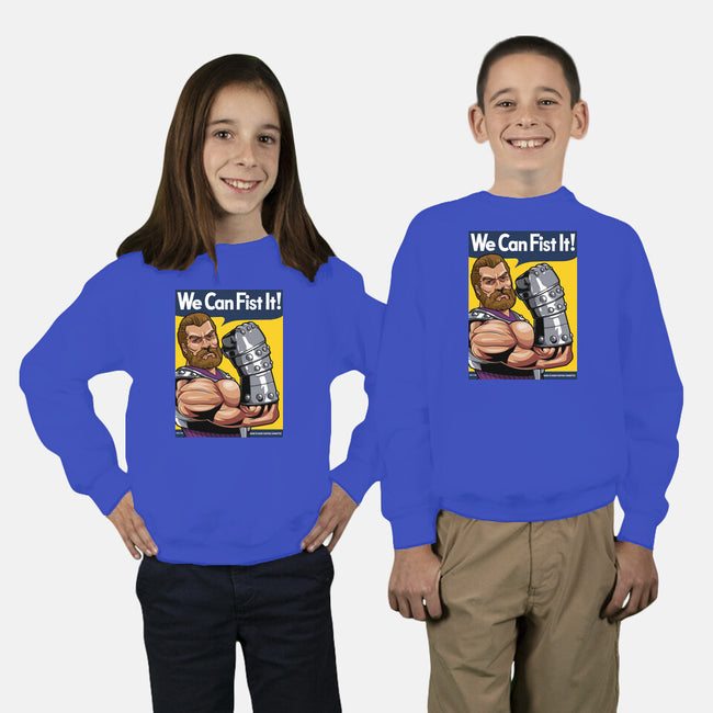 We Can Fist It-Youth-Crew Neck-Sweatshirt-boltfromtheblue