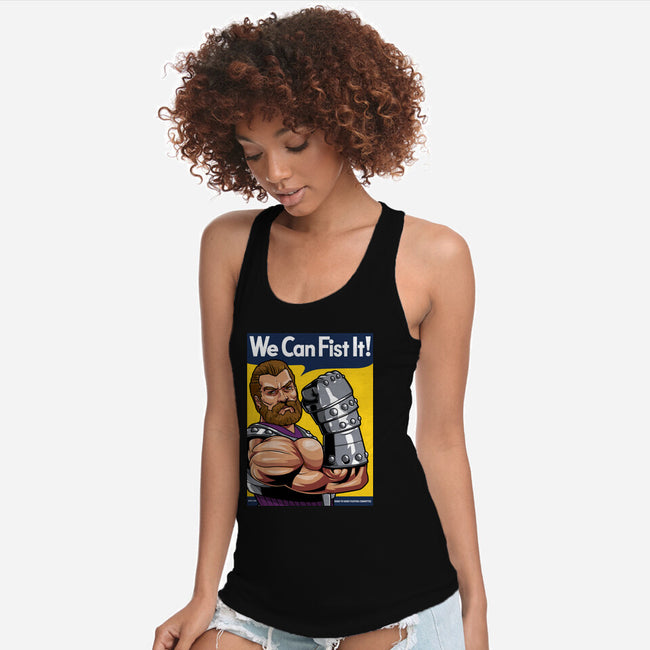 We Can Fist It-Womens-Racerback-Tank-boltfromtheblue