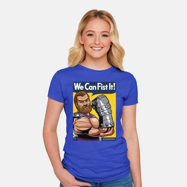 We Can Fist It-Womens-Fitted-Tee-boltfromtheblue
