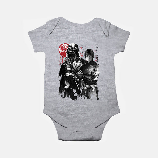 Dark And Light-Baby-Basic-Onesie-DrMonekers