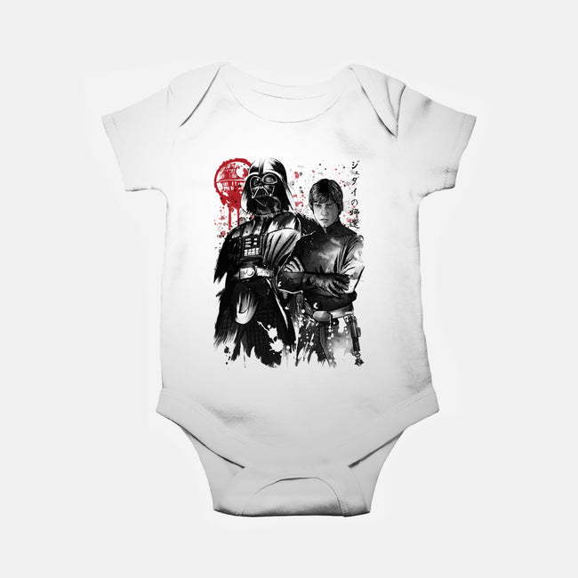 Dark And Light-Baby-Basic-Onesie-DrMonekers