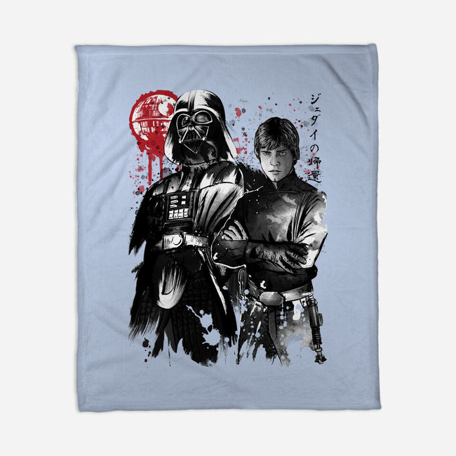Dark And Light-None-Fleece-Blanket-DrMonekers