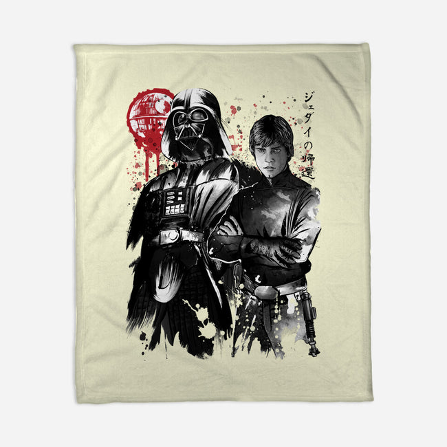 Dark And Light-None-Fleece-Blanket-DrMonekers