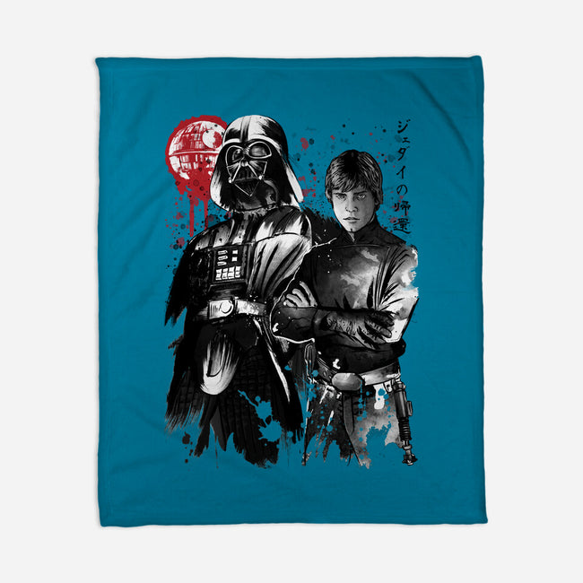 Dark And Light-None-Fleece-Blanket-DrMonekers