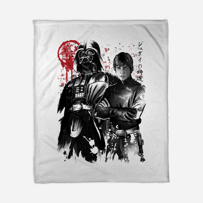 Dark And Light-None-Fleece-Blanket-DrMonekers