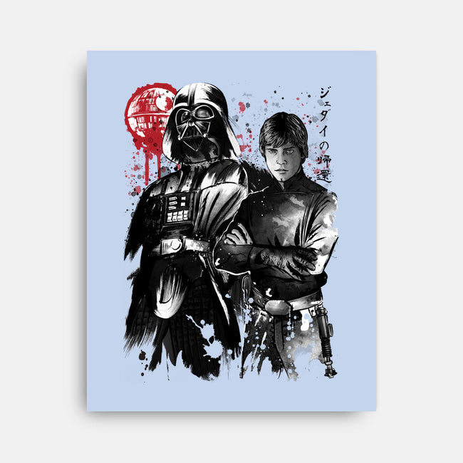 Dark And Light-None-Stretched-Canvas-DrMonekers