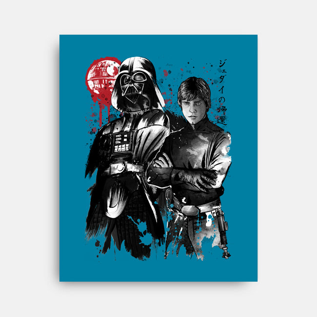 Dark And Light-None-Stretched-Canvas-DrMonekers