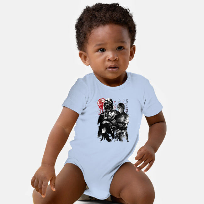 Dark And Light-Baby-Basic-Onesie-DrMonekers