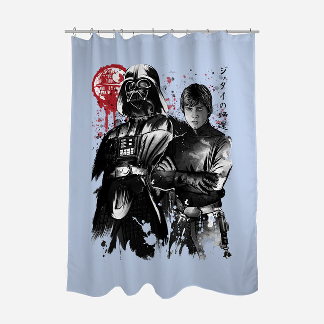 Dark And Light-None-Polyester-Shower Curtain-DrMonekers