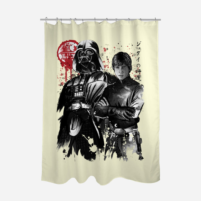 Dark And Light-None-Polyester-Shower Curtain-DrMonekers
