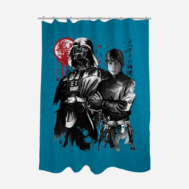 Dark And Light-None-Polyester-Shower Curtain-DrMonekers