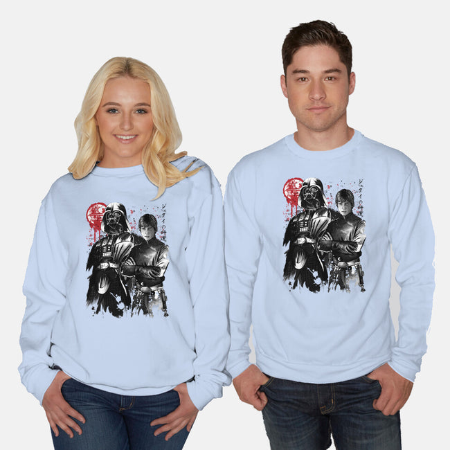 Dark And Light-Unisex-Crew Neck-Sweatshirt-DrMonekers