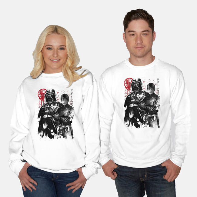 Dark And Light-Unisex-Crew Neck-Sweatshirt-DrMonekers