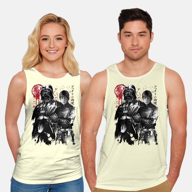 Dark And Light-Unisex-Basic-Tank-DrMonekers