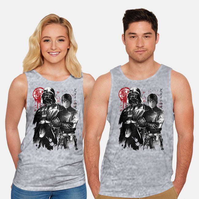 Dark And Light-Unisex-Basic-Tank-DrMonekers