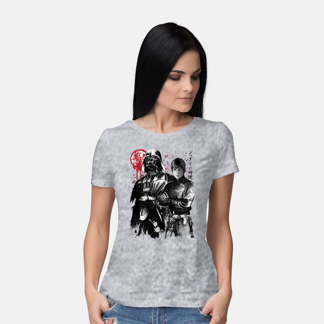 Dark And Light-Womens-Basic-Tee-DrMonekers