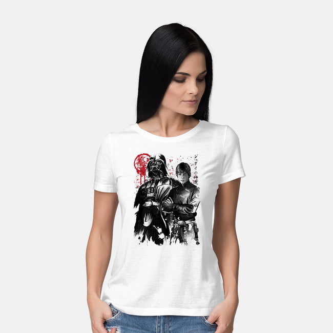 Dark And Light-Womens-Basic-Tee-DrMonekers