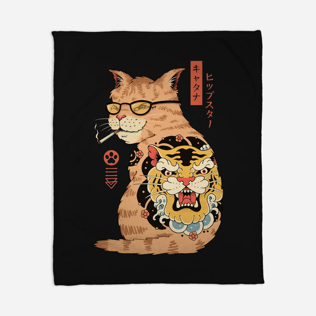 Hipster Catana-None-Fleece-Blanket-vp021