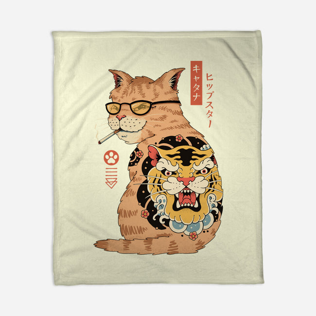 Hipster Catana-None-Fleece-Blanket-vp021