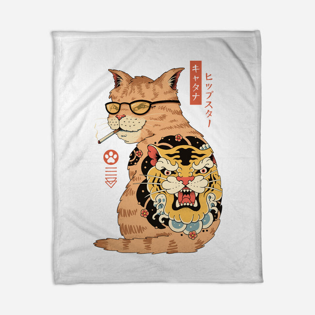 Hipster Catana-None-Fleece-Blanket-vp021